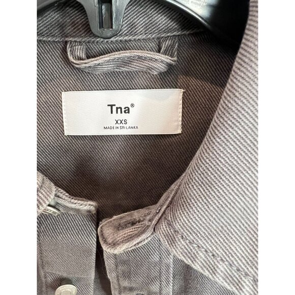 Aritzia TNA Gramercy Gray Button Up Shirt jacket - Size XXS - Picture 2 of 6